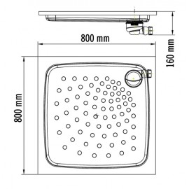 SN0800CS | Plato de ducha