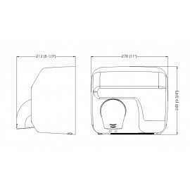 E88AO | Secadora de manos automática Saniflow®