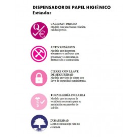PR0784CS | Dispensador Papel Higiénico Estándar