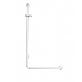 G27JOR01W1 | Barra de apoyo de 672x1172 mm con ángulo de 90º con soporte de ducha