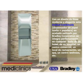 2A05-10 | Dispensador papel toalla y papelera, Bradley