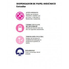 PR0300RAL | Dispensador de papel higiénico estándar