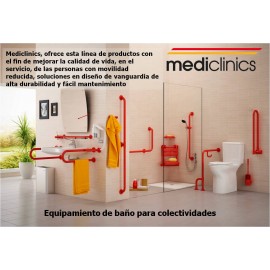 BGC710C | Barra de apoyo abatible vertical con columna fija